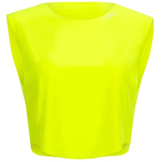 Winshape Damen Functional Light Cropped Top Aet115, All-fit Style T-Shirt, Neon-gelb, XL