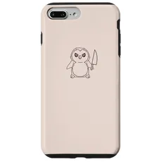 Hülle für iPhone 7 Plus/8 Plus Niedlicher Pinguin und Messer