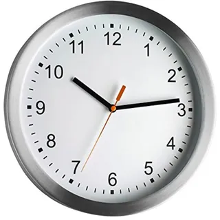 TFA Wanduhr 98.1045 silber