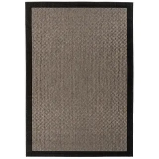 Kayoom Flachwebeteppich , Braun, Grau , Textil , Retro , rechteckig , 120x170 cm , pflegeleicht , Teppiche und Böden, Teppiche, Webteppiche