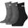 Short Crew 3er Pack anthracite grey 35-38