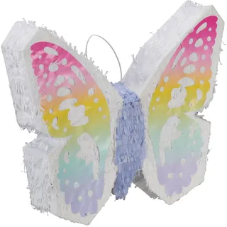 Relaxdays Pinata Schmetterling 48 cm x 58 cm x 10 cm Mehrfarbig