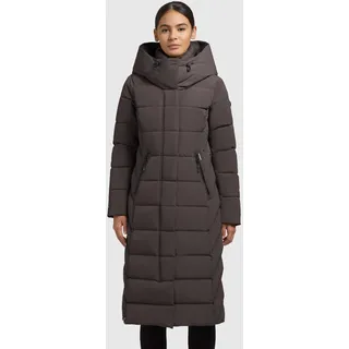 Steppmantel KHUJO "TAMKE", Damen, Gr. S (36), graphite grau, Steppware, Obermaterial: 100% Polyester. Futter: 100% Nylon. Wattierung: 100% Polyester, unifarben, elastischer Bund, Mäntel Steppmantel