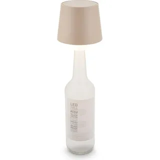 LED Flaschenlampe Flaschenlicht Tischlampe Dimmbar Touch Fernbedienung Kabellos - Beige