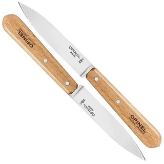 Opinel Küchenmesser-Set 19,2 cm 2-tlg. Weiß Buchenholz rostfrei