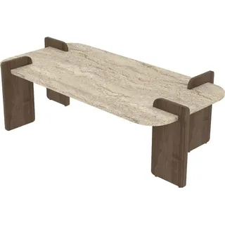 Asir Skye Decor Beige/Braun Walnuss 120 x 60 x 35 cm