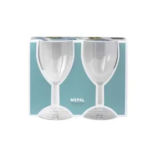 Mepal Kunststoff-Rotweingläser 2er Set transparent