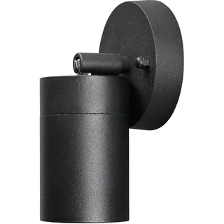 Konstsmide Außenwandleuchte Aluminium/Glas B: 9 cm T: 8 cm H: 15 cm 1 x 35 W schwarz