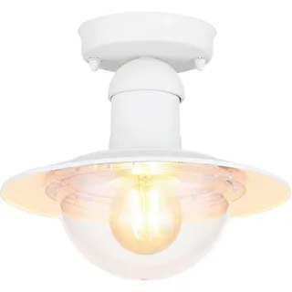 Globo AUßENDECKENLEUCHTE , Klar , Kunststoff , 21.5 cm , Lampen & Leuchten, Außenbeleuchtung, Außenleuchten