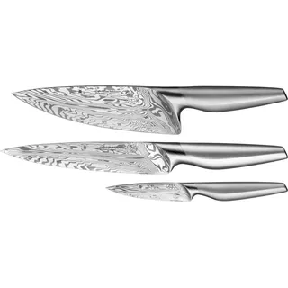 WMF Chef's Edition 18.8210.9998, Messer-Set, Damaszener Stahl, Edelstahl, Edelstahl, Edelstahl, Ergonomisch