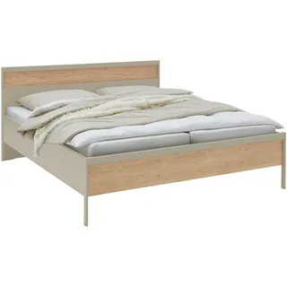 Dieter Knoll Bett , Eichefarben, Champagner , Holz, Holzwerkstoff , Eiche , teilmassiv , 200x200 cm , ISO 9001, Goldenes M, Made in Germany , Schlafzimmer, Komplette Schlafzimmer und Serien, Schlafzimmerserien