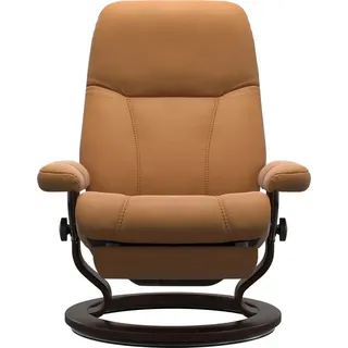 Stressless Relaxsessel Consul elektrisch verstellbar Baumwolle 85 x 100 x 77 cm Braun