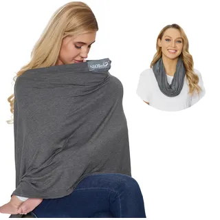 NeoTech Care Stilltuch/-schal - Stillzubehör - weicher Stoff (Grau)