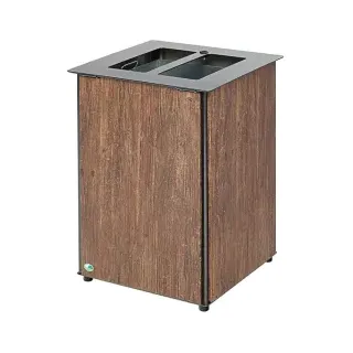 VAR Abfallbehälter AB 03 80 l Edelstahl