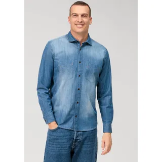 OLYMP Jeanshemd »Casual«, blau