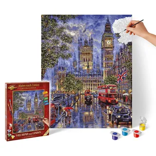 Schipper 609130873 - Malen nach Zahlen Vollmond über London 40 x 50 cm