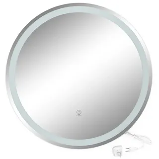 Vicco Badezimmerspiegel Lumos Weiß 70 cm mit Touchschalter, - Weiß