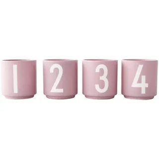 Design Letters Adventstassen 4 Stück | Ideal als Adventskerzenhalter, Advent Deko, Adventsgestecke | Porzellan Espressotassen Set für Weihnachtsdeko, Schreibtisch Deko| Kerzenhalter Adventskranz 50 Ml