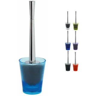 Spirella WC Bürste Klobürste Toilettenbürste hochwertig „Max Light“ mit hygienischem Behälter Hellblau