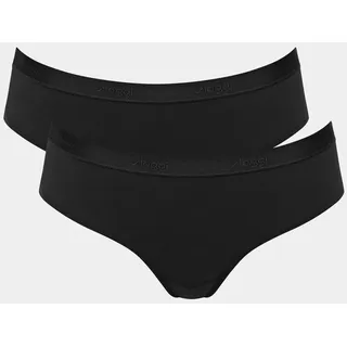 SLOGGI Damen, Sloggi GO Casual", Hipster 2P, Black, L,