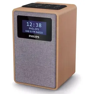 DAB+/FM-Radiowecker mit beleuchtetem Display, Mehreren Alarmen und Snooze-Funktion, ideal zum Aufwachen mit Musik und Nachrichten.