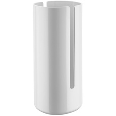 Bild Birillo PL18 W - Design Toilettenpapierbehälter aus Thermoplastisches Harz und PMMA, Weiß,L 15cm, B 15cm, H 31cm