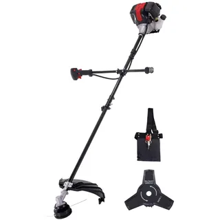 Scheppach Benzin-Freischneider PBC310-4S - 0,7 kW | 1,0 PS 4-Takt-Benzinmotor | Seilzugstarter | Motorsense & Rasentrimmer