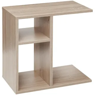 Mid.you Beistelltisch , Sonoma Eiche , Holzwerkstoff , rechteckig , Bodenplatte , 50x50x30 cm , Stauraum , Wohnzimmer, Wohnzimmertische, Beistelltische, Beistelltische eckig