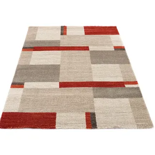 OCI DIE TEPPICHMARKE Castle Beppo Kurzflorteppich 65 x 130 cm Rot/Beige/Braun