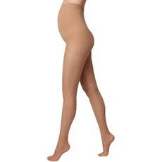 Conte elegant MOMMY 40 DEN - Qualität Strumpfhosen - Strumpfhosen Damen - Umstandsmode - Umstandsstrumpfhose - Schwangerschaft - Bauchstütze Schwangerschaft - Gr. 4 - Natürlich