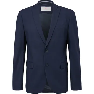 s.Oliver s.O Pure: Anzugsakko in Woll-Optik – Slim Fit, Hahnentritt-Muster, Reverskragen