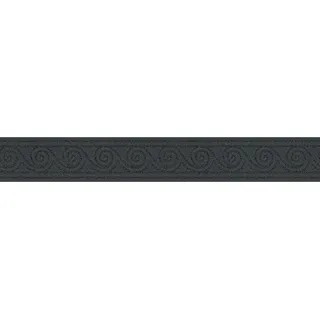 A.S. Création Borte selbstklebend Wellenmuster 5 m x 8 cm Schwarz-Metallic