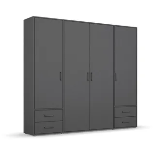 Rauch Drehtürenschrank Voyager 187 x 194 x 53 cm Grau