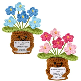 Fevorticity 2 Stück Pocket Hug Positive Blume Blau und Rosa