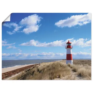 Artland Leinwandbild »Leuchtturm Sylt« Gebäude 1 Stk. tlg. auf Keilrahmen gespannt, blau