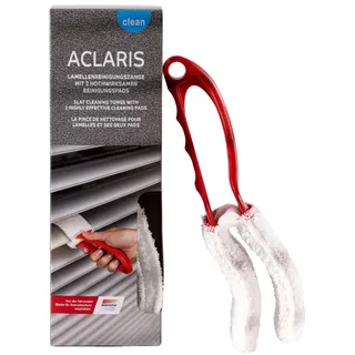 warema Lamellenreinigungszange | zur Reinigung von Jalousien, Lamellen und Raffstoren | hochwertige Reinigungsbürste | optimal für den Außen-Einsatz | inkl. 2 Pads