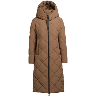 Steppmantel KHUJO "Steppmantel Elow-YM", Damen, Gr. XXL, braun (golden braun), Obermaterial: 58% Polyester PES. 42% Polyester Pol. recyc..  Obermaterial: Futter: 58% Polyester PES. 42% Polyester Pol. recyc.. 100% Polyester PES., Mäntel Steppmantel