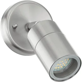 EGLO Außenleuchte Edelstahl 10 cm GU10 1 Stk. silber