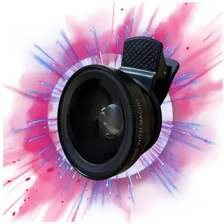 TronicXL Smartphone Makro Objektiv Linse Aufsatz schwarz 4er-Pack