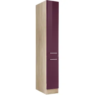 kochstation Apothekerschrank KS-Eton 30 x 60 x 200 cm Lila