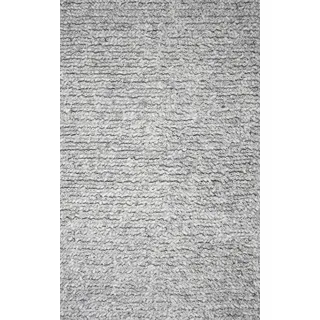 Linea Natura Handwebteppich , Hellgrau , Textil , rechteckig , 130x200 cm , für Fußbodenheizung geeignet, in verschiedenen Größen erhältlich , Teppiche Und Böden, Teppiche, Schafwollteppiche