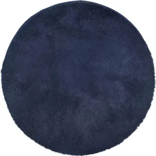 vidaXL Teppich Shaggy Hochflor NAVARRA Marineblau 200x200 cm Polyester - Blau