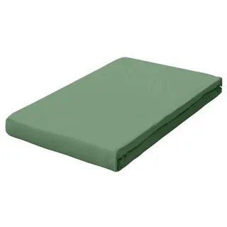Schlafgut Boxspring-Spannleintuch , Grün , Textil , 180-200x200-220 cm , Oeko-Tex® Made IN Green, AZO-frei, Hohenstein, Textiles Vertrauen - Oeko-Tex® , Rundumgummi, bügelfrei, keine Sondergrößen, weich und anschmiegsam, perfekter Sitz , Heimtextilien, Bettwäsche & Leintücher, Leintücher, Spannleintücher Boxspringbett