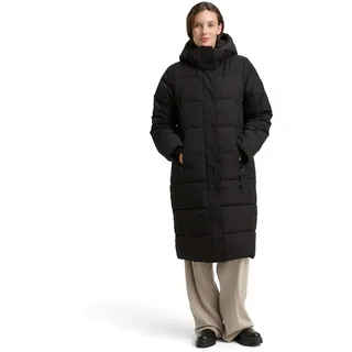 Tom Tailor Damen 1047532 Puffer-Mantel Mit Abnehmbarer Kapuze, 14482 - Deep Black, S EU
