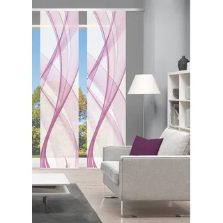 Vision S Schiebevorhang ¦ rosa/pink ¦ Synthetik ¦ Maße (cm): B: 60 H: 260