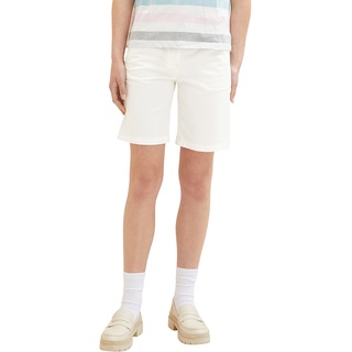 TOM TAILOR Damen 1036867 Chino Bermuda Shorts, 10315-Whisper White, 34