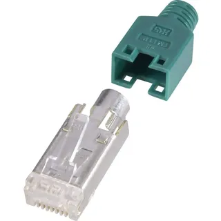 Hirose Electronic RJ45-Steckverbinder, geschirmt CAT5e HRS8GN10 Stecker, gerade Pole: 8P8C Grün 10