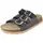 Fussbettpantoffel Schwarz/Silber 35
