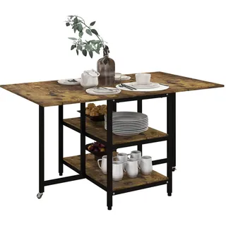 Homcom Esstisch Spanplatte, Stahl