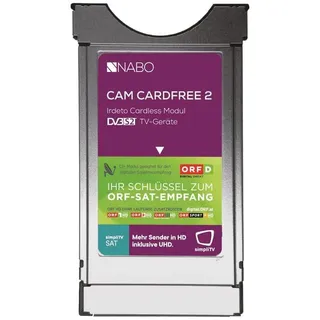 Nabo CAM CARDFREE 2 CI+ Modul mit integrierter Micro-Sat-Karte - keine ORF-Karte notwendig